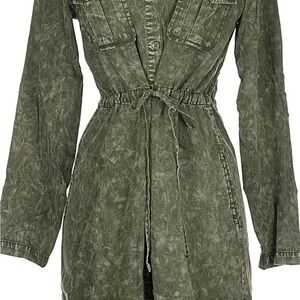 Velvet Heart Olive Long Sleeve Dress